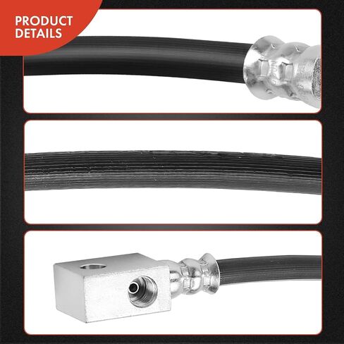A-Premium Rear Center Brake Hydraulic Hose Compatible with Select Nissan Models - Frontier 1998-2004, Titan 2004-2009, RWD - Replace# 462108B410 in Saudi Arabia