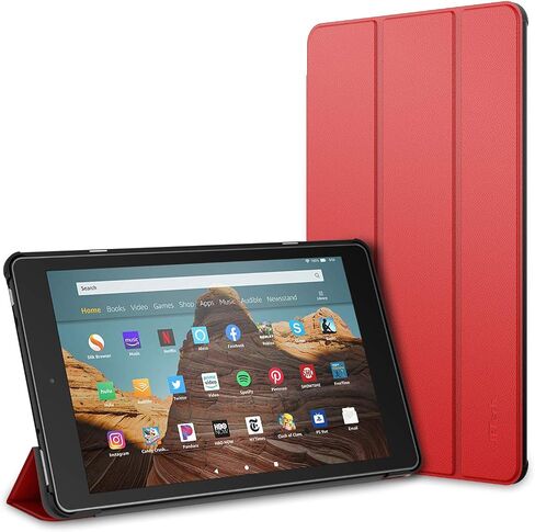 JETech Case for Amazon Fire HD 10 Tablet 10.1" (7th / 9th Generation, 2017 Release / 2019 Release, NOT for 11th / 5th Generation, 2021 Release / 2015 Release) Smart Cover with Auto Sleep/Wake (Black) in Saudi Arabia