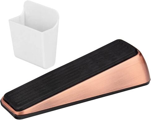 Xiaokeis Door Stopper, Premium Quality Zinc and Rubber Door Stoppers Wedge, Door Stops for Bottom of Door, Sturdy and Stackable Door Stop, Suitable for Any Door, Any Floor(Rose Gold) in Saudi Arabia