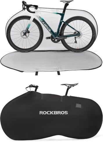 ROCKBROS Bike Travel Bag for Transportation Travel Outdoor Indoor Bike Storage Bag Anti-dust Waterproof Bike Covers for 26 inch Mountain Bike Road Bike in Saudi Arabia