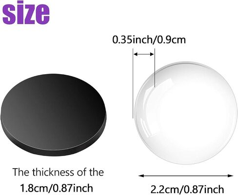 Ceramic Magnets for Craft Fridge Refrigerator Magnets with Transparent Glass Cabochons Round Disc Ferrite Ceramic Magnets for DIY Fridge Craft Making Magnet with Adhesive Backing in Saudi Arabia