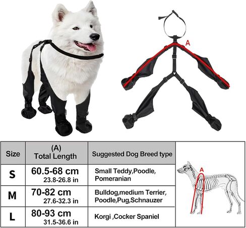 Boots for Dogs, Dog Paw Boot Waterproof Dog Boots Anti-Slip Dog Shoes, Dog Paw Protector for Small Medium Dogs, Dirty-Proof Dog Booties with Auxiliary Strap for Snow Day Outdoor Walking (Small) in Saudi Arabia