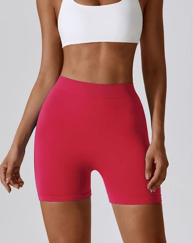 ABOCIW Workout Shorts for Women Seamless V Back Scrunc Butt Gym Shorts Tummy Control High Waist Booty Yoga Shorts in Saudi Arabia