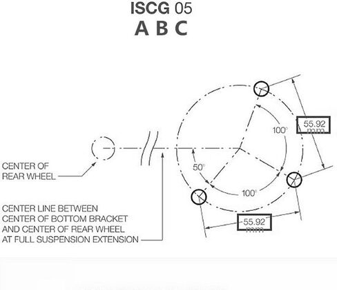 Chain Guide ISCG05 7075 Alloy Mount Bike Chain Guard MTB Bicycle Chain Protector, 32-38T, 1, black in Saudi Arabia