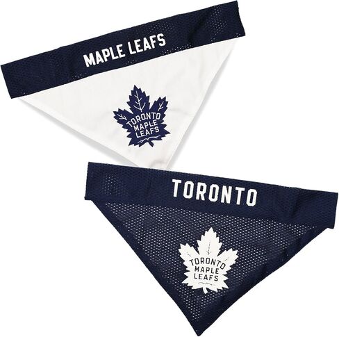 Pets First NHL Toronto Maple Leafs Reversible Bandana Size XX-Large for Dogs & Cats. 2 Sided Sports Bandana, Premium Embroidery Team Logo, Many NHL Teams Available in Saudi Arabia