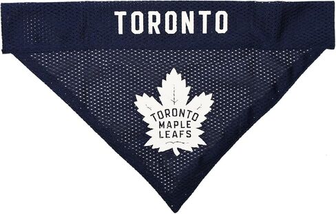 Pets First NHL Toronto Maple Leafs Reversible Bandana Size XX-Large for Dogs & Cats. 2 Sided Sports Bandana, Premium Embroidery Team Logo, Many NHL Teams Available in Saudi Arabia