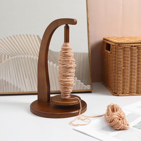 COHEALI Yarn Holder for Knitting and Crocheting: Wooden Yarn Spinner, Crochet Yarn Holder Spinner Dispenser for Knitting Lovers, Crocheters, Knitters in Saudi Arabia