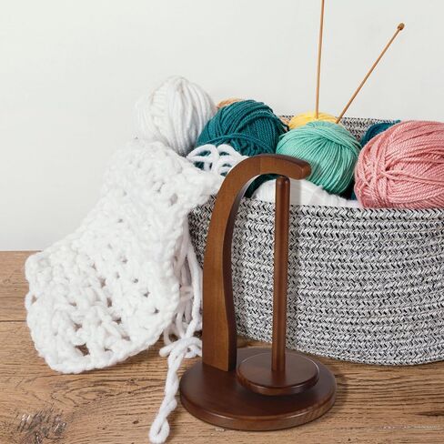 COHEALI Yarn Holder for Knitting and Crocheting: Wooden Yarn Spinner, Crochet Yarn Holder Spinner Dispenser for Knitting Lovers, Crocheters, Knitters in Saudi Arabia