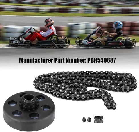 قابض طرد مركزي 3/4 بوصة قابض تجويف 12 سن #35 سلسلة مسننة مجموعة قابض Go Kart مجموعة قابض وسلسلة لدراجة صغيرة لجزازة العشب Go-Karts 6.5HP in Kuwait