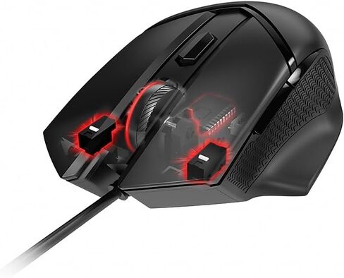 MSI Clutch GM11 Gaming Mouse, 5000 DPI, 10M Omron Switches, Optical Sensor, Symmetrical Ergonomic Design, RGB Mystic Light Compatible, PC/Mac,graphite in Saudi Arabia