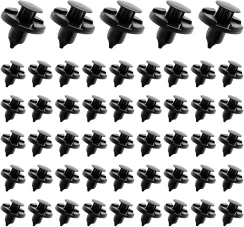 50PCS Car Retainer Fender Clips, OEM#015 53-09321 Nylon Automotive Bumper Shield Fastener Rivets, Push-Type Vehicle Door Trim Fender Panel, Universal for SUV, Truck, RV in Saudi Arabia
