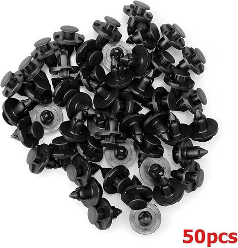 50PCS Car Retainer Fender Clips, OEM#015 53-09321 Nylon Automotive Bumper Shield Fastener Rivets, Push-Type Vehicle Door Trim Fender Panel, Universal for SUV, Truck, RV in Saudi Arabia