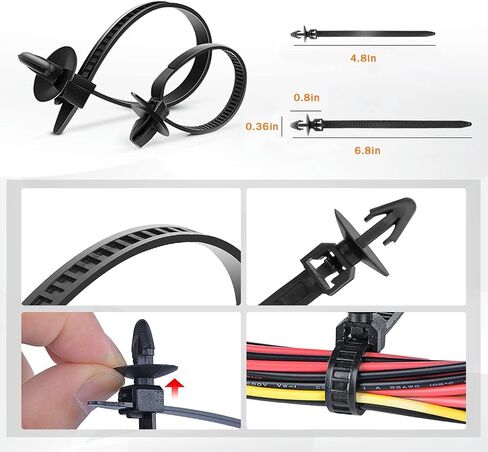 240PCS Car Retainer Clips &Auto Fasteners Remover Assortment, Car Body Fixed Clip Bumpers, Plastic Push Pin Rivets Set Applicable to Most Models (240Pcs Clips) in Saudi Arabia