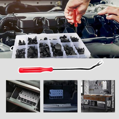 240PCS Car Retainer Clips &Auto Fasteners Remover Assortment, Car Body Fixed Clip Bumpers, Plastic Push Pin Rivets Set Applicable to Most Models (240Pcs Clips) in Saudi Arabia