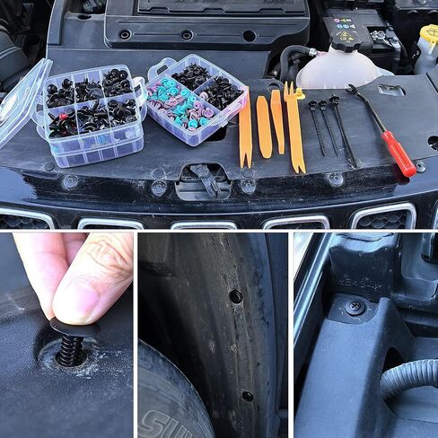 240PCS Car Retainer Clips &Auto Fasteners Remover Assortment, Car Body Fixed Clip Bumpers, Plastic Push Pin Rivets Set Applicable to Most Models (240Pcs Clips) in Saudi Arabia