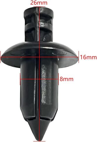 20 قطعة من المسامير البلاستيكية 8 مم، مشبك تثبيت ممتص الصدمات من النايلون، دبابيس برشام دفع متوافقة مع YAMAHA YZF R25 R3 R6 FZ6R FZ6N FZ07 FZ8 FZ09 XJ6 XJR400 XJR1300 8 مم/0.31 بوصة مجموعة استبدال براغي التوسيع in Kuwait