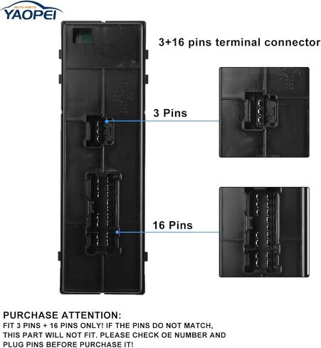 Master Power Window Switch Left Driver Side for Nissan Altima Frontier Leaf Rogue Sentra 2013 2014 2015 2016 2017 2018 for Nissan Tiida Sylphy 2012-2016 Replaces 25401-3TA5A 25401-3SH1A 25401-3NF0A in Kuwait