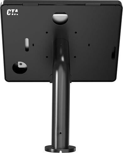 CTA Gooseneck iPad Wall Mount Enclosure - Wall Mount Enclosure for Tablets W/Curved Neck for iPad 7/8/9 Gen 10.2" - iPad Pro - iPad Air - Galaxy Tab - Lenovo Tab & More Tablets - Black - (PAD-PARANB) in Saudi Arabia
