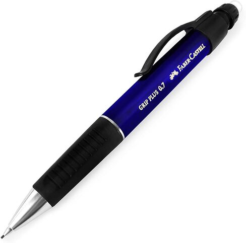 قلم رصاص ميكانيكي Faber-Castell Grip Plus - 0.7 مم - أسطوانة زرقاء + سلاسل HB من البوليمر الفائق 0.7 مم + عبوات الممحاة in Saudi Arabia