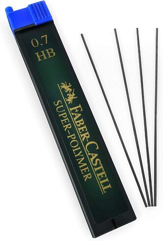 قلم رصاص ميكانيكي Faber-Castell Grip Plus - 0.7 مم - أسطوانة زرقاء + سلاسل HB من البوليمر الفائق 0.7 مم + عبوات الممحاة in Saudi Arabia