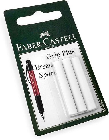 قلم رصاص ميكانيكي Faber-Castell Grip Plus - 0.7 مم - أسطوانة زرقاء + سلاسل HB من البوليمر الفائق 0.7 مم + عبوات الممحاة in Saudi Arabia