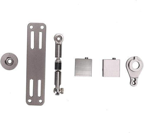 VGEBY 25T Servo Mount Seat Set, Steering Gear Mountting Seat Modification Parts Fit for C14 C24 B14 B24 B16 17G 9G Model Car (tanium WPL1696T) Model Car Accessories in Saudi Arabia