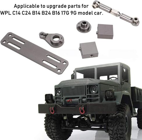 VGEBY 25T Servo Mount Seat Set, Steering Gear Mountting Seat Modification Parts Fit for C14 C24 B14 B24 B16 17G 9G Model Car (tanium WPL1696T) Model Car Accessories in Saudi Arabia
