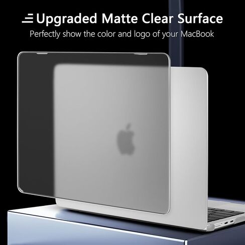 حافظة DONGKE فائقة النحافة لجهاز MacBook Air 13.6 بوصة M3 A3113 M2 A2681 مع شاشة Retina ومعرف اللمس [إصدار 2024 2023 2022] - غطاء واقٍ [قوي مقاوم للصدمات] [ذهبي غير لامع] in Saudi Arabia