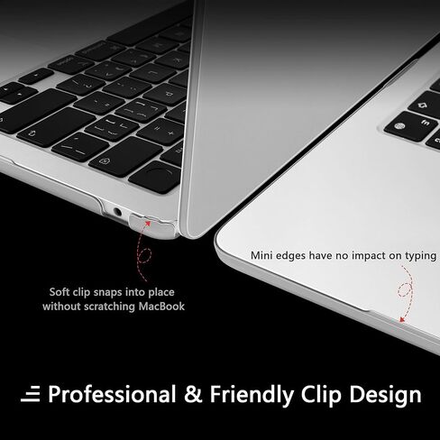 حافظة DONGKE فائقة النحافة لجهاز MacBook Air 13.6 بوصة M3 A3113 M2 A2681 مع شاشة Retina ومعرف اللمس [إصدار 2024 2023 2022] - غطاء واقٍ [قوي مقاوم للصدمات] [ذهبي غير لامع] in Saudi Arabia