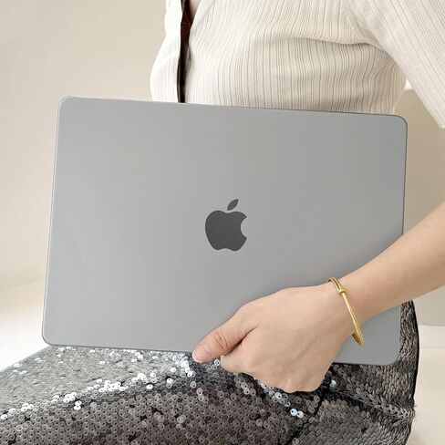 حافظة DONGKE فائقة النحافة لجهاز MacBook Air 13.6 بوصة M3 A3113 M2 A2681 مع شاشة Retina ومعرف اللمس [إصدار 2024 2023 2022] - غطاء واقٍ [قوي مقاوم للصدمات] [ذهبي غير لامع] in Saudi Arabia