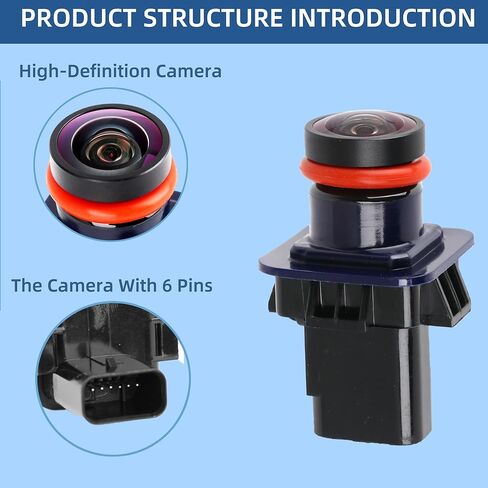كاميرا احتياطية للرؤية الخلفية لسيارة Ford Taurus 2013-2019، 2013-2019 Ford Police Interceptor Sedan، كاميرا احتياطية للمساعدة في ركن السيارة، IP68 مقاومة للماء، EG1Z-19G490-A، DG1Z19G490A، 2013 2014 2015 2016 2017 2018 2019 in Kuwait