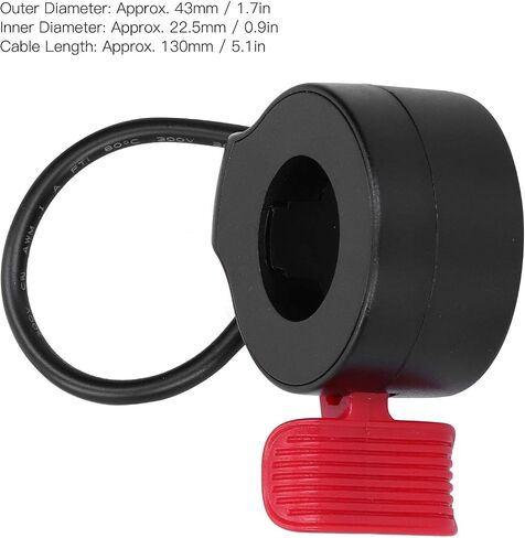 Health Gear Thumb Throttle, Ebike Throttle Booster Scooter, Electric Scooter Accelerator, Finger Thumb Speed Throttle Universal Motorcycle Accessories Suitable for Most in Saudi Arabia