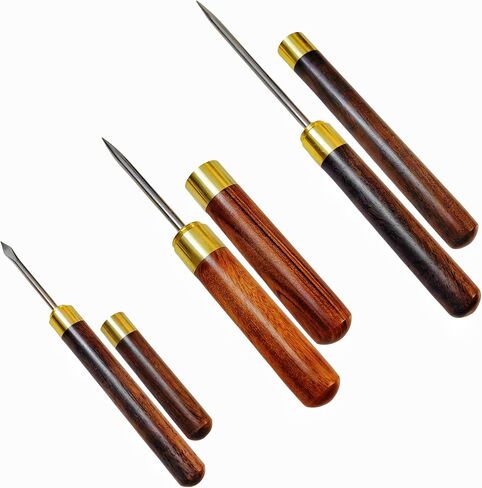 3 pieces ice picks for breaking ice in freezer Pick tool for breaking lce with safety cover Non-slip wooden handle for easy to grip (3 sizes: 9 inches 6 inches 5.6 inches) in Saudi Arabia
