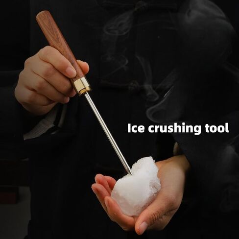 3 pieces ice picks for breaking ice in freezer Pick tool for breaking lce with safety cover Non-slip wooden handle for easy to grip (3 sizes: 9 inches 6 inches 5.6 inches) in Saudi Arabia