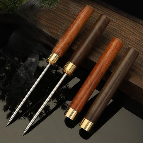 3 pieces ice picks for breaking ice in freezer Pick tool for breaking lce with safety cover Non-slip wooden handle for easy to grip (3 sizes: 9 inches 6 inches 5.6 inches) in Saudi Arabia
