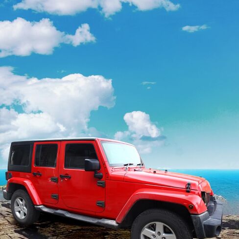 JeCar Door Hinge Cover Trim Exterior Accessories for Jeep Wrangler JK JKU Sport Rubicon Sahara X 2007-2018, Black in Saudi Arabia