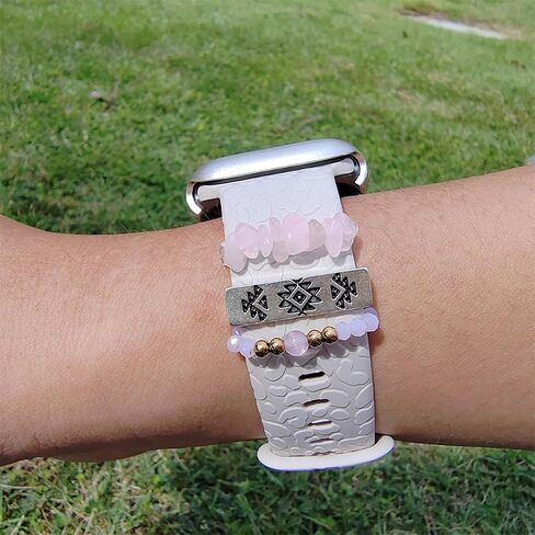 Watch Band Charms for women , beads Diamond Decorative Rings Loops Charms for Apple Watch Bands charms 49mm 45mm 44mm 42mm 41mm 40mm 38mm , Metal Jewelry SmartWatch Watch Band Accessories Charms for iwatch band Series se 9 8 7 6 5 4 3 2 1 Samsung Galaxy w in Saudi Arabia