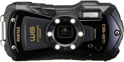 حزمة كاميرا Pentax WG-90 الرقمية (أسود) مع ملحقات متقدمة in Saudi Arabia
