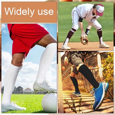 12 Pairs Tube Cotton Socks for Men Women Long over the Calf Socks Tall Athletic Socks for Working Running Exercise in Saudi Arabia