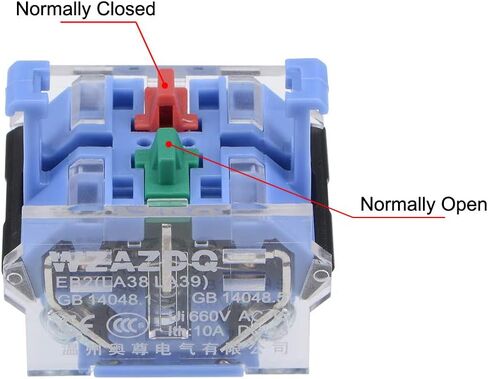 uxcell Rotary Selector Switch 2 Positions 1NO+1NC Self-Lock Latching AC 660V 10A 22mm Panel Mount (Set of 2) in Saudi Arabia