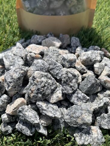 Coley's Rock Shop Natural Decorative Stones - Made in The USA, 2lb Bag. Grey/White Granite Rock, Great for Landscaping, Aquariums, Terrariums in Saudi Arabia