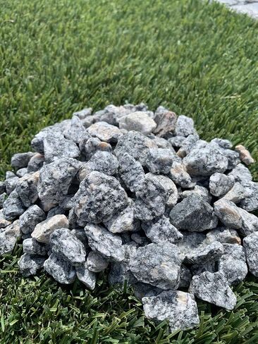 Coley's Rock Shop Natural Decorative Stones - Made in The USA, 2lb Bag. Grey/White Granite Rock, Great for Landscaping, Aquariums, Terrariums in Saudi Arabia