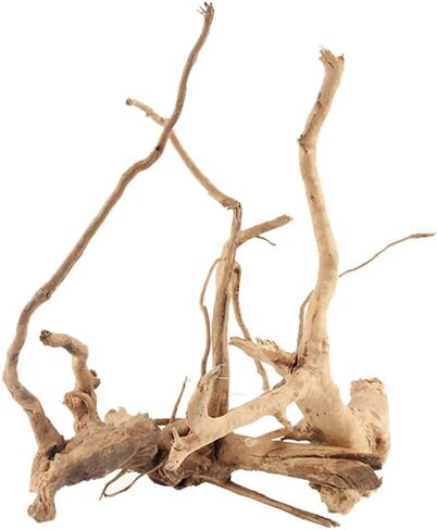 Natural Aquarium Driftwood Tropical Fish Plant Habitat Decor Vary Sizes, 2 Pcs Set (Medium) in Saudi Arabia