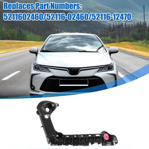 X AUTOHAUX Bumper Bracket Side Retainer Replacement for Toyota Corolla 2019-2023 No.52116-02460/52116-12470 in Saudi Arabia