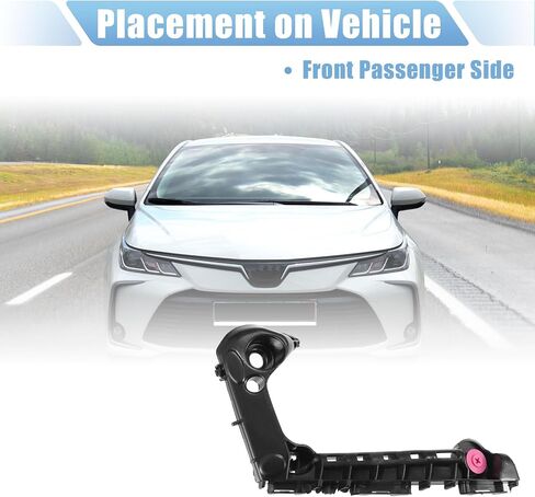 X AUTOHAUX Bumper Bracket Side Retainer Replacement for Toyota Corolla 2019-2023 No.52116-02460/52116-12470 in Saudi Arabia