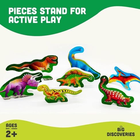 Big Discoveries Wooden Puzzle - Animal Wood Puzzles for Toddlers 2+ Years Old | Montessori Learning Puzzles for Kids - Great for Preschool Aged Boys and Girls (Forest Animals) in Saudi Arabia