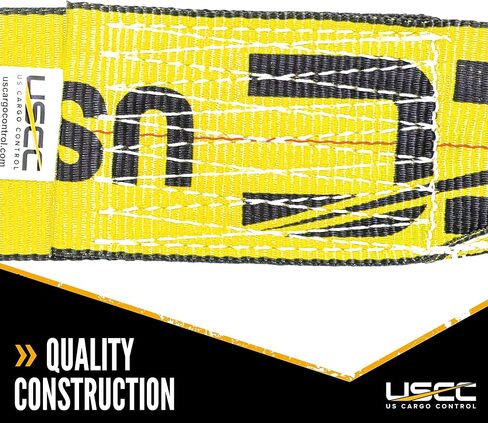 US Cargo Control 4 Inch x 11 Inch Fixed End (2-Pack), Zinc-Coated Ratchet and Black Flat Hook, 5,400 lbs Working Load Limit, 4 Inch Ratchet Strap Fixed Ends for Flatbed Trailers and Trucks in Kuwait
