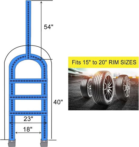 Set of 2 Tow Dolly Straps with Flat Hook, Blue Adjustable Tow Dolly Straps, Fits Most 16-20" Tires Webbing Ratchet Straps in Saudi Arabia