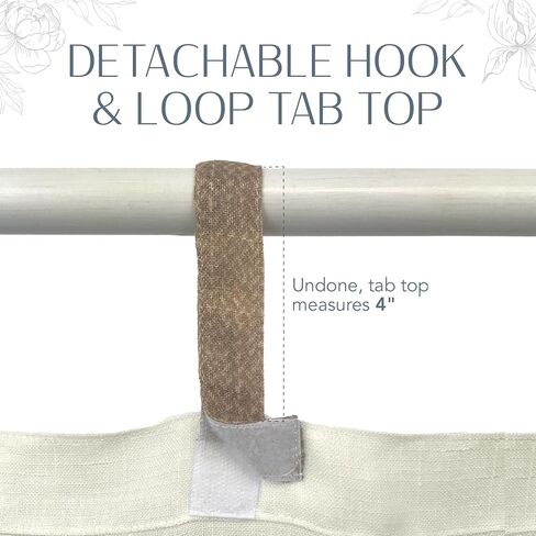 Elrene Home Fashions Darien Weatherproof Tab-Top Sheer Solid Color Indoor/Outdoor Curtain Panel for Porch, Pergola, Patio, Deck, 52"W x 95"L, Ivory in Saudi Arabia