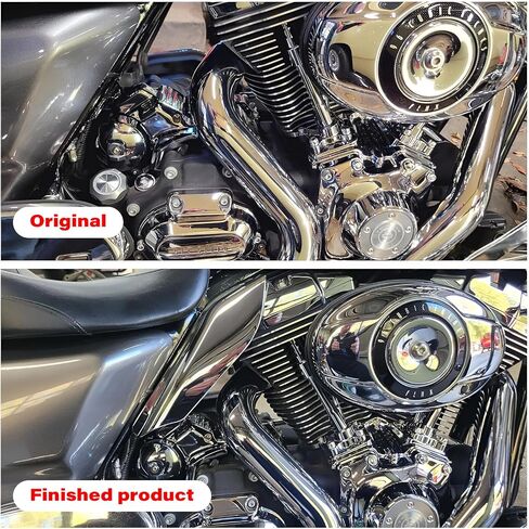 دروع حرارية عاكسة للهواء متوسطة الإطار لـ Harley Touring Road King Street Electra Glide Ultra Limited Tri Glide CVO 2009-2024 (فضي لامع) in Kuwait